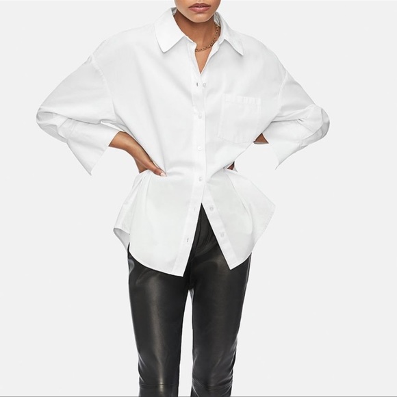 Anine Bing Mika Shirt in White - Picture 3 of 11